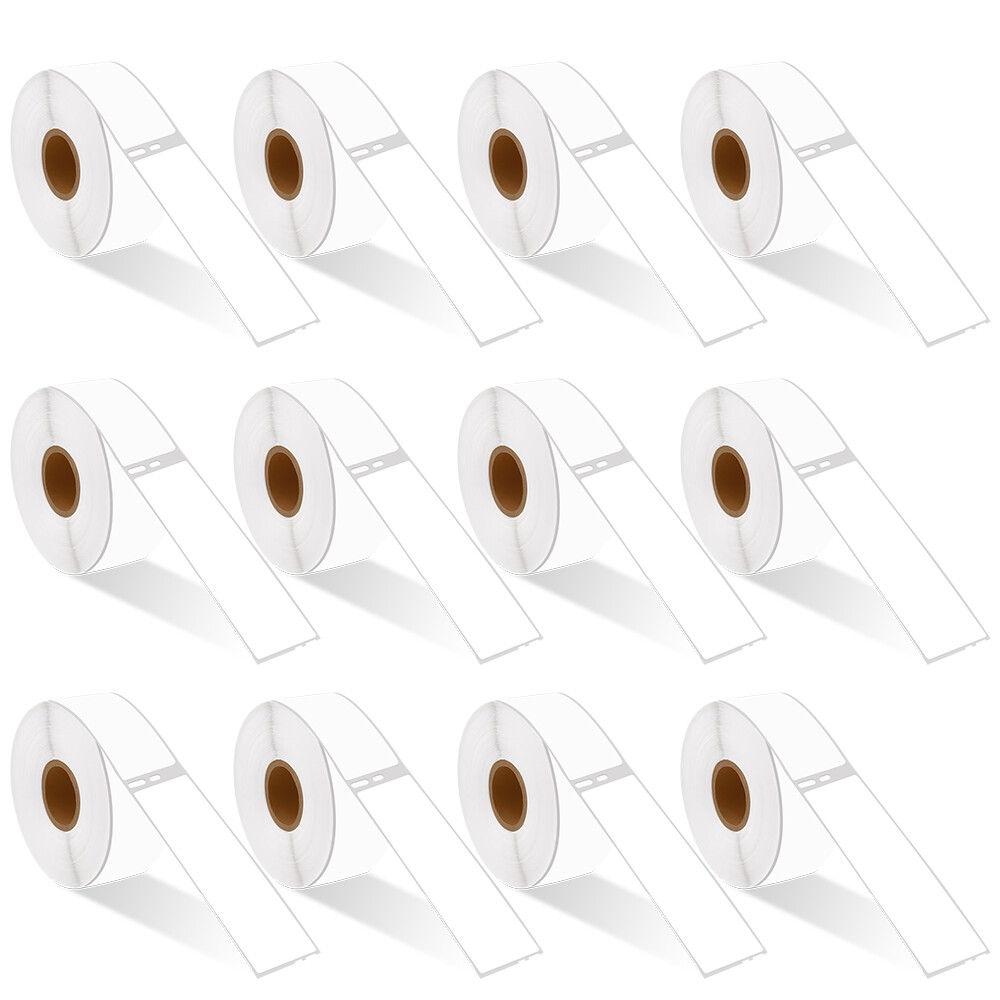 12Rolls Address 350 Labels 30252 For Dymo LabelWriter 450 Duo 1-1/8″ x 3-1/2″