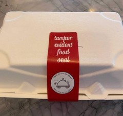 InStockLabels Tamper Proof Stickers, 1.5 x 6 Inches, Red, 500 Count Seal Stic…