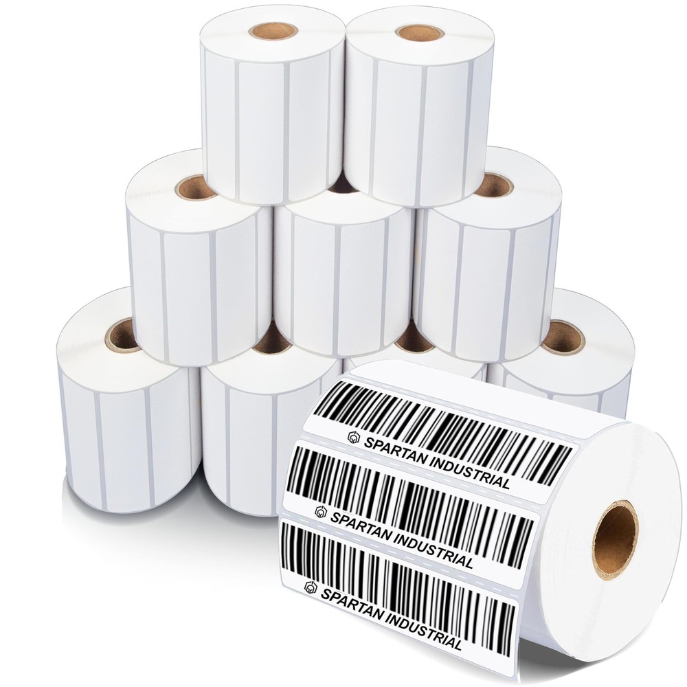 4″ X 1″ Direct Thermal Labels (13000 Count, 10 Rolls) – Barcode Labels