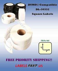 30332 Dymo® LabelWriter Compatible Small 1×1 Labels SE300 400 450 Turbo 300 BC+