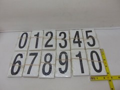 3 1/2″ Vinyl Warehouse Number Kit Labels DL9315 NEW SEALED LETTERS