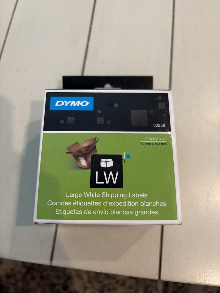 New In Box Dymo LW Large White Shipping Labels 2 5/16x 4 30256
