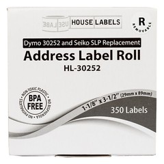 DYMO LW 30252-R REMOVABLE Address Labels – 100 Rolls of 350 – FREE FAST SHIP !