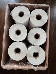 ULINE THERMAL TRANSFER LABELS S-7998 4×3 12/CS Brand NEW BOX