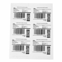 600-12000 4″x3.33″ Address Shipping Labels 6 Up Per Sheet Self Adhesive Stickers