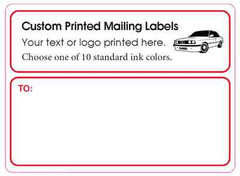 Printed Mailing Labels, 5,000 Custom Shipping Stickers, 4×3 rolls or pinfeed