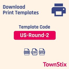 2″ Round Matte White Sticker Label, Laser/Inkjet Printing – Letter Size, 30 S…