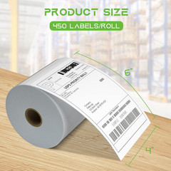4X6 Direct Thermal Shipping Labels – 4 Rolls of 450 Labels/Roll, Compatible w…