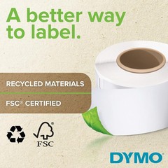 LW Durable Labels for LabelWriter Label Printers White Poly 1″ x 2-1/8″ 1 Roll