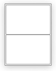 100-10000 Premium 8.5×5.5 Round Corner Shipping Labels Half Sheet Self Adhesive