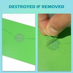 Tamper Evident Labels Hologram Transparent Blank Crystal Clear Sealing Packag…