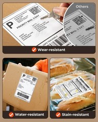 4″x6″ Direct Thermal Shipping Labels, Commercial Grade Permanent Adhesive Fan…