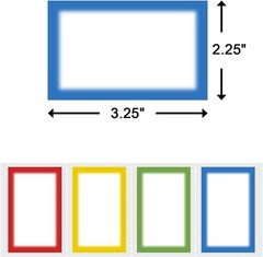 Versatile Color-Coded Name Tag Labels – 200 Stickers for Events & Organization