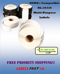 Postage Mailing 30336 Labels White Return Blank Adhesive Thermal Dymo Compatible