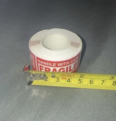 Small Fragile Stickers 1 Roll 250 Handle With Care Warning Label Shipping Moving
