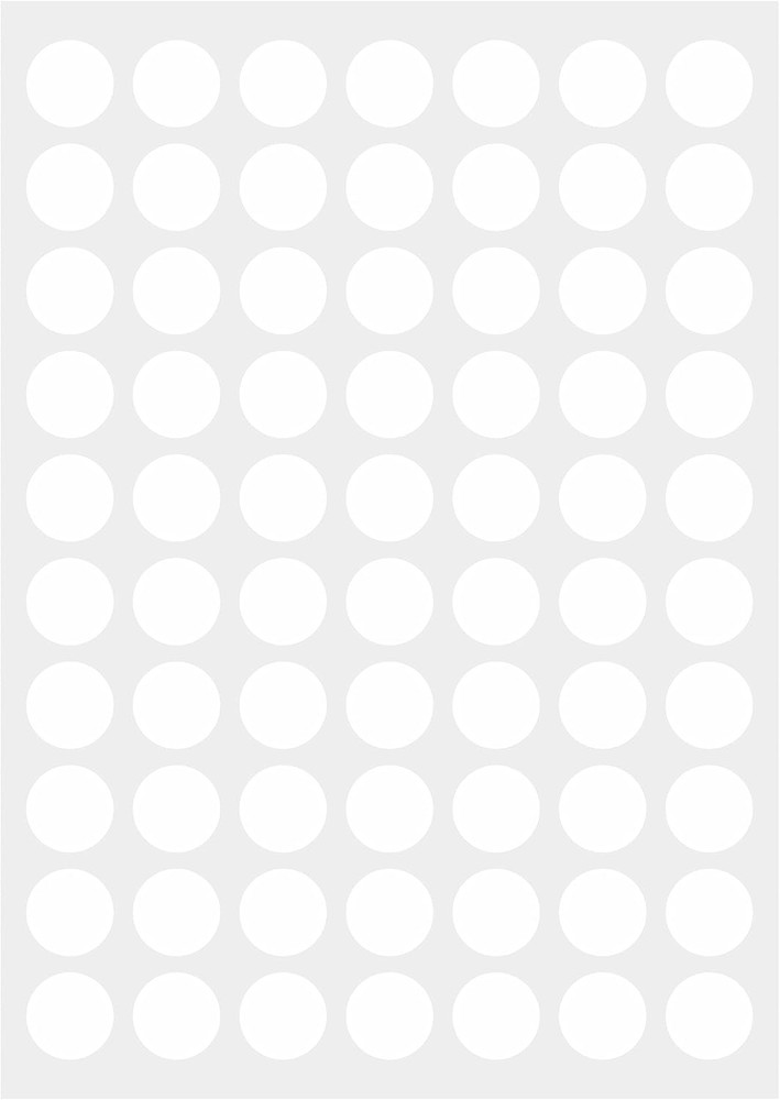 1050 3/4″ round Color Coding Circle Dot Labels Sticker, 15 Sheets, 0.75