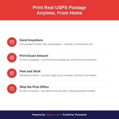 10 Sheet Stars Stripes NetStamps Postage