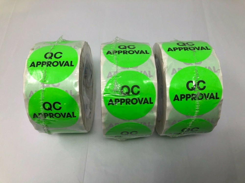 Tape Logic DL1255 QC Approved 2″ Diameter Fluorescent Green Roll of 500 X 3