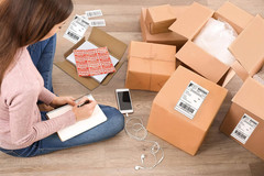 8.5″ X 5.5″ Address Labels, Half Sheet Shipping Labels, 25 Sheets Self Adhesive