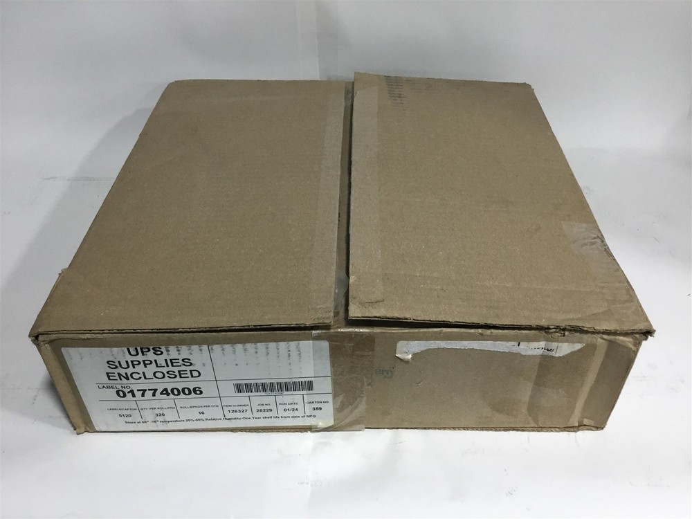 16 UPS 01774006 Direct Thermal Label 4″ X 6.25″ Rolls 320 Labels Per Roll