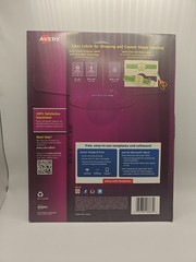 Avery 18863 Easy Peel Shipping Labels 100 labels – 10 Sheets 2″ x 4″ Clear
