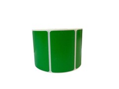 2.5×1.5 Green Direct Thermal Barcode Labels Zebra 1″ Core 2 Rolls 1,800 Labels
