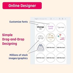4″ x 5″ 30 Sheets, Large White Labels Stickers – Laser/Inkjet Printable