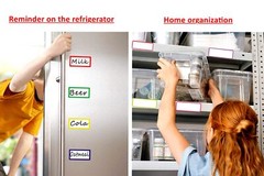 54 Pcs Magnetic Dry Erase Labels Name Plate Tags for Classroom Office Whiteboard