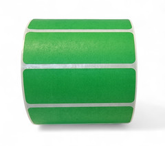 Direct Thermal Zebra Labels- 3×1 Green Colored 1300 Labels per roll, 1-8 Rolls