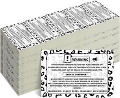 500 Pcs Freshie Warning Label Stickers 2.25 x 1.25 Inches Waterproof Freshies…