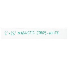 2 x 12″ Warehouse Labels, White Magnetic Strips 25/Case