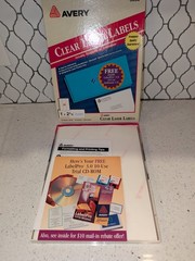 NEW Avery Clear Address Laser Printer Labels 1” x 2 5/6” # 5660 50 Sheets 1500
