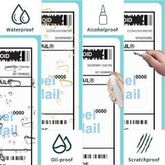 100/500/1000 4×6 Fanfold Direct Thermal Shipping Labels for Zebra Rollo US
