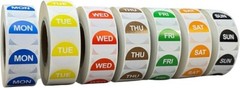 7000 Label Stickers 7 Day of The Week Day Label Peel Tab for Food other projects