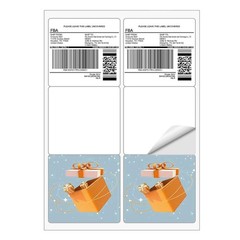 3-1/3”x 4” Shipping Address Labels, 600 Count 6 per Page [Paper 8.5″ x 11″]