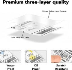 4 x 6 Direct Thermal 500 per Roll Shipping Labels for Zebra Rollo (Not for Dymo)