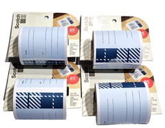 4 Pack Scotch Blue Address Labels 85 Count 3in X 4in 10YD Roll