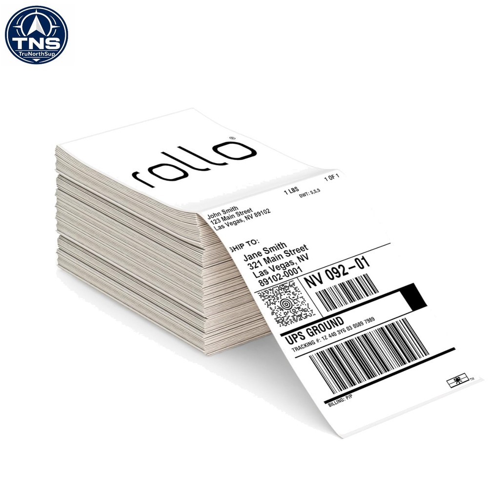 Direct Thermal Shipping Labels 4×6 Pack of 500 Fanfold Perforated Adhesive
