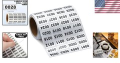 Essential Waterproof Number Labels 0.39×0.78 Inch – 2000 Count for Organizing