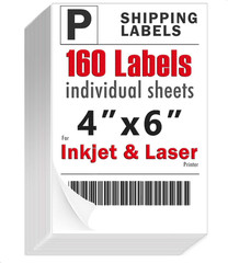 Shipping Labels 4X6 Inch, for Home and Office Printers, Strong Adhesive Stickers