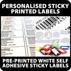 3000+ PRE PRINTED ADHESIVE STICKY RETURN ADDRESS LABELS STICKERS or NAME ADDRESS