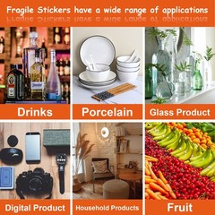 1000 Fragile Stickers 2″x3″ – Handle with Care Shipping Labels (2 Rolls, 500/…
