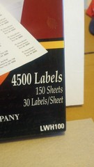 Xerox White Laser Labels 1″ x 2 5/8″ 4500 Labels 150 Sheets (White) – LWH100