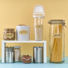 600 Pcs Kraft Tags Name Labels Stickers for Canning Jars Gift Tags Cosmetics