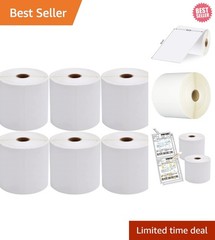 4×6 Direct Thermal Shipping Labels – 450 Labels/Roll, 6 Rolls for Zebra Printers