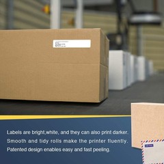 6 x 300 Paper File Folder Labels (0.66 in x 3.4 in) DK-1203 DK1203 For Brother