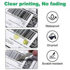 4×6 Inch Label , Direct Thermal Label, -Adhesive & Waterproof, with Zebra, Ro…