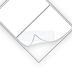 200 Shipping Labels 8.5×5.5 Half Sheets Self Adhesive 2 Per Sheet – EcoSwift