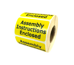 2.5×1.5 Assembly Instructions Enclosed Adhesive YL Stickers 1 ROLL of 500 Labels