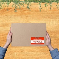 Fragile Labels 2×3 Inch 500 Count Red Warning Handle with Care Sticker for